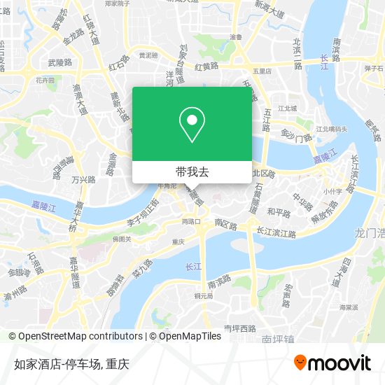 如家酒店-停车场地图
