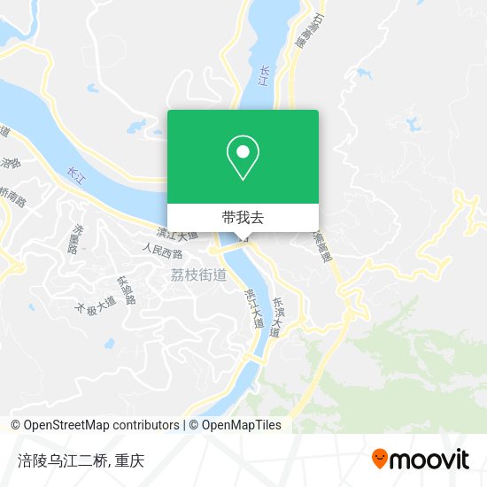 涪陵乌江二桥地图