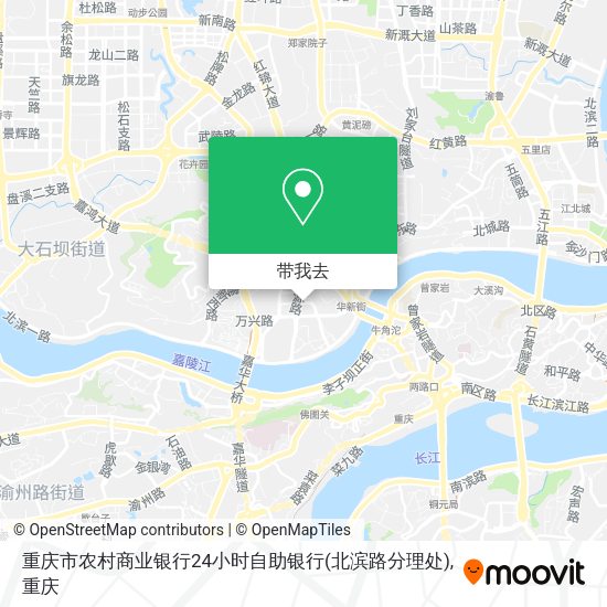 重庆市农村商业银行24小时自助银行(北滨路分理处)地图