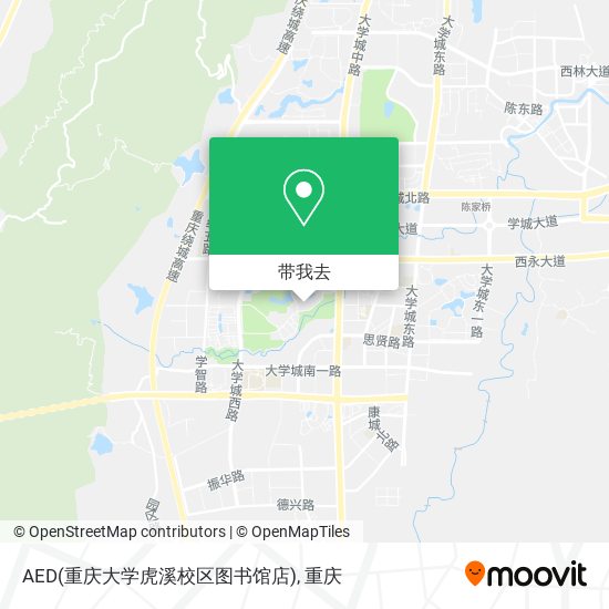 AED(重庆大学虎溪校区图书馆店)地图