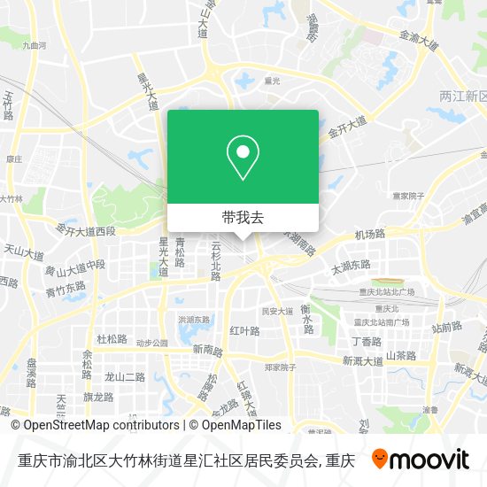 重庆市渝北区大竹林街道星汇社区居民委员会地图