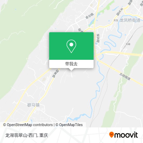 龙湖翡翠山-西门地图