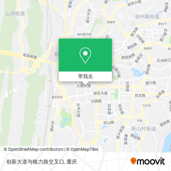 创新大道与格力路交叉口地图