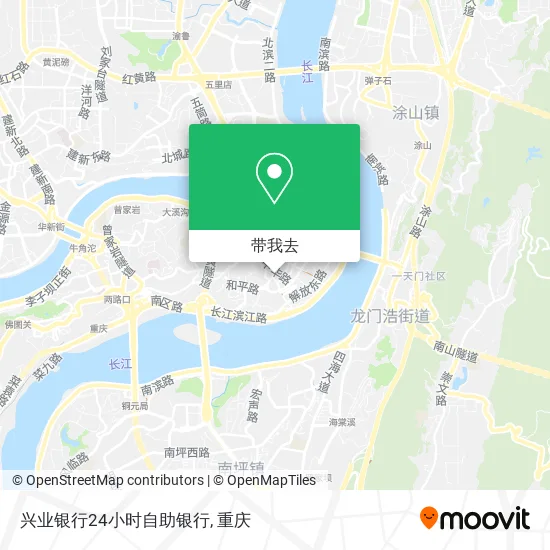 兴业银行24小时自助银行地图