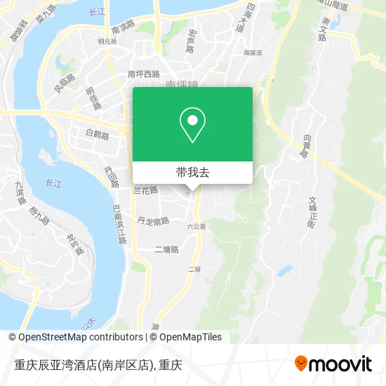 重庆辰亚湾酒店(南岸区店)地图