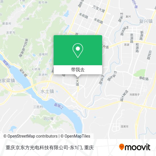 重庆京东方光电科技有限公司-东1门地图