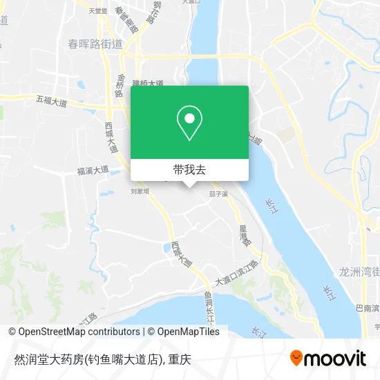 然润堂大药房(钓鱼嘴大道店)地图