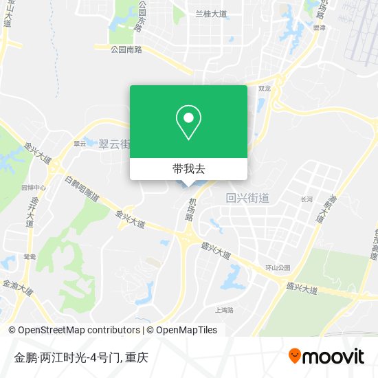 金鹏·两江时光-4号门地图
