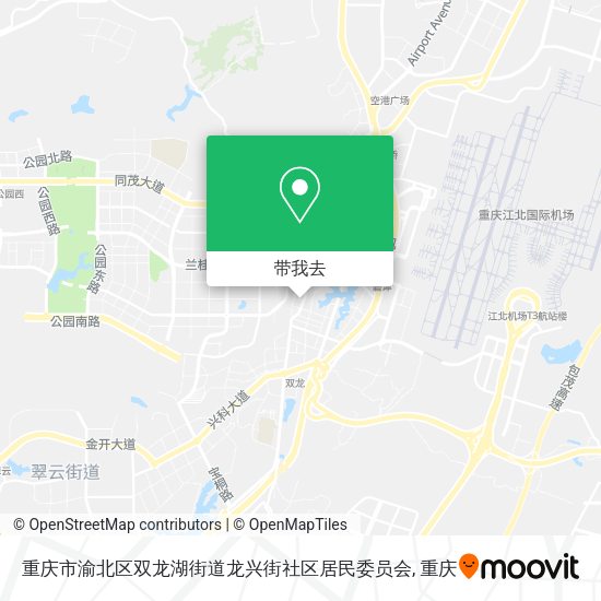 重庆市渝北区双龙湖街道龙兴街社区居民委员会地图
