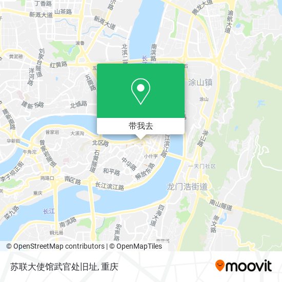 苏联大使馆武官处旧址地图