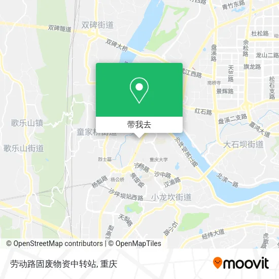 劳动路固废物资中转站地图