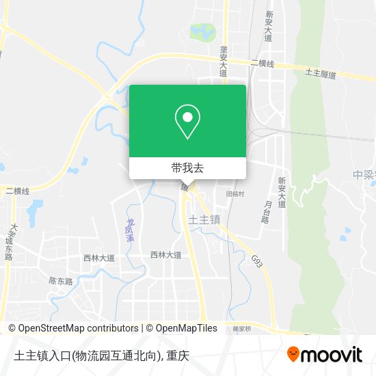 土主镇入口(物流园互通北向)地图