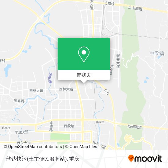 韵达快运(土主便民服务站)地图