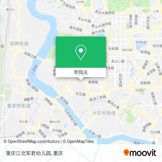 重庆江北军君幼儿园地图