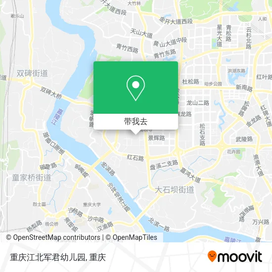 重庆江北军君幼儿园地图