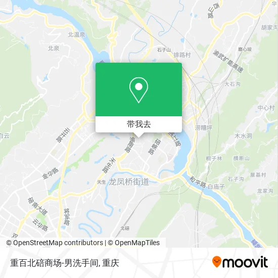 重百北碚商场-男洗手间地图