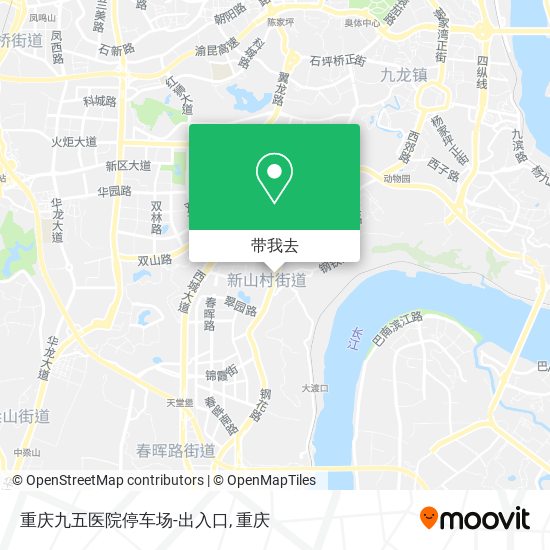 重庆九五医院停车场-出入口地图