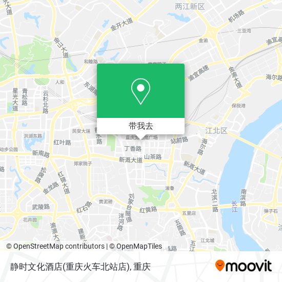 静时文化酒店(重庆火车北站店)地图