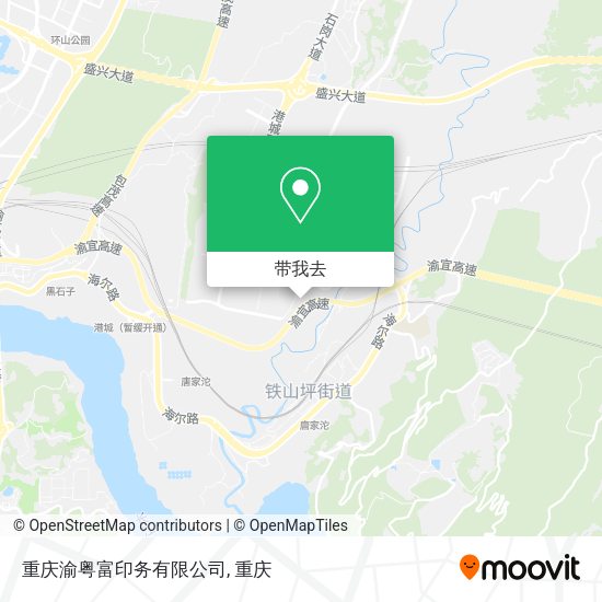 重庆渝粤富印务有限公司地图