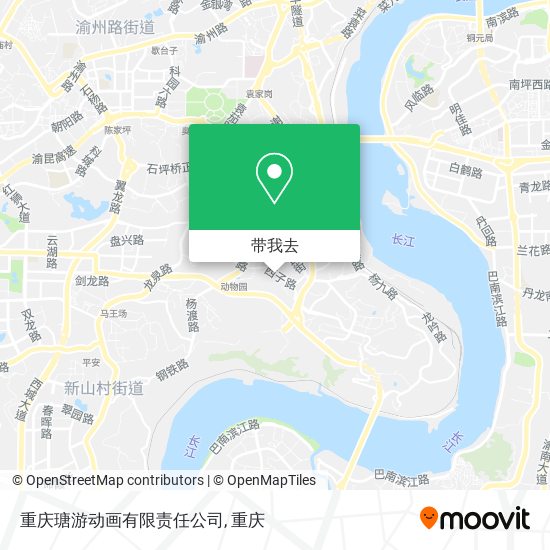 重庆瑭游动画有限责任公司地图