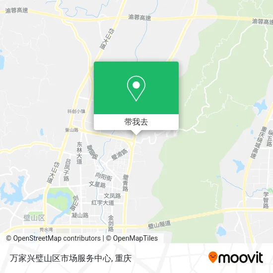 万家兴璧山区市场服务中心地图