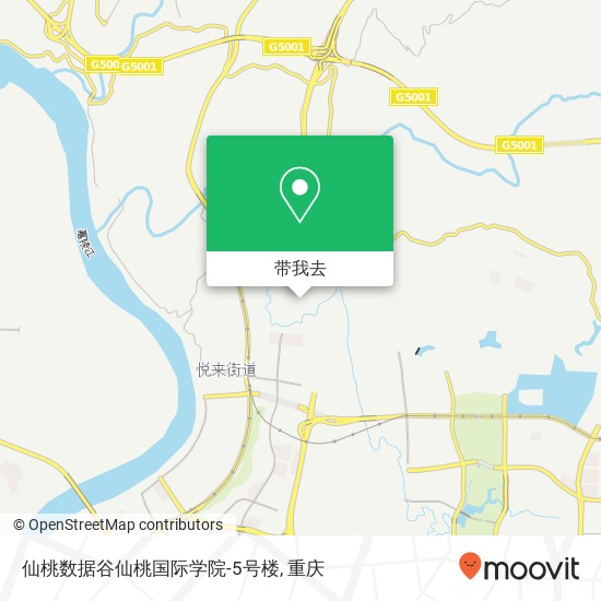 仙桃数据谷仙桃国际学院-5号楼地图