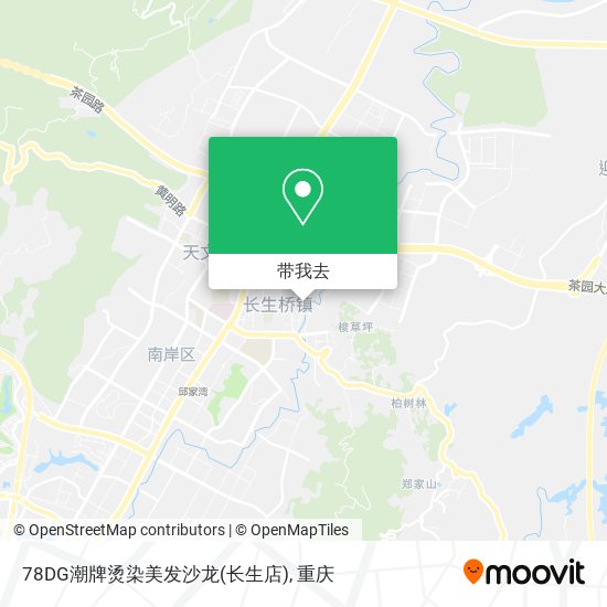 78DG潮牌烫染美发沙龙(长生店)地图