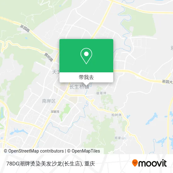 78DG潮牌烫染美发沙龙(长生店)地图