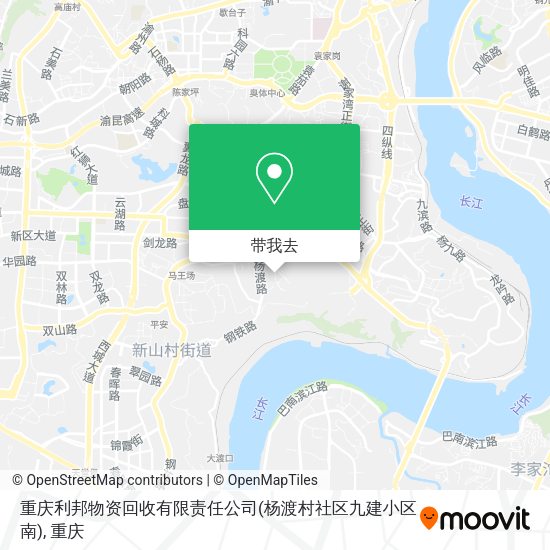 重庆利邦物资回收有限责任公司(杨渡村社区九建小区南)地图