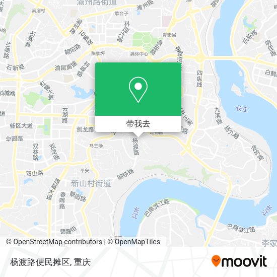 杨渡路便民摊区地图