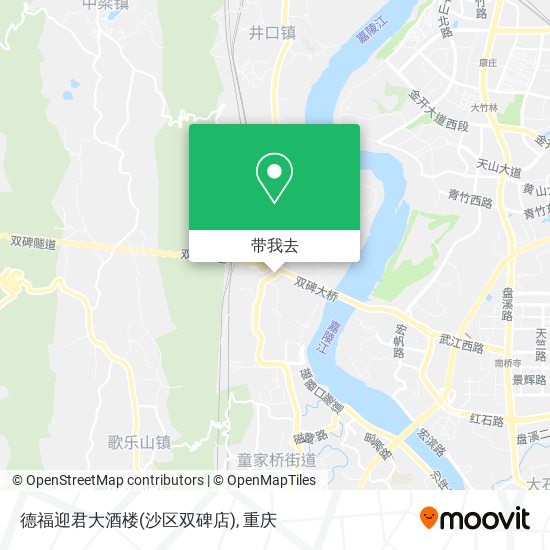 德福迎君大酒楼(沙区双碑店)地图