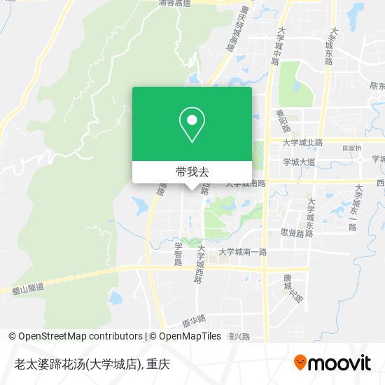 老太婆蹄花汤(大学城店)地图