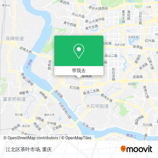 江北区茶叶市场地图