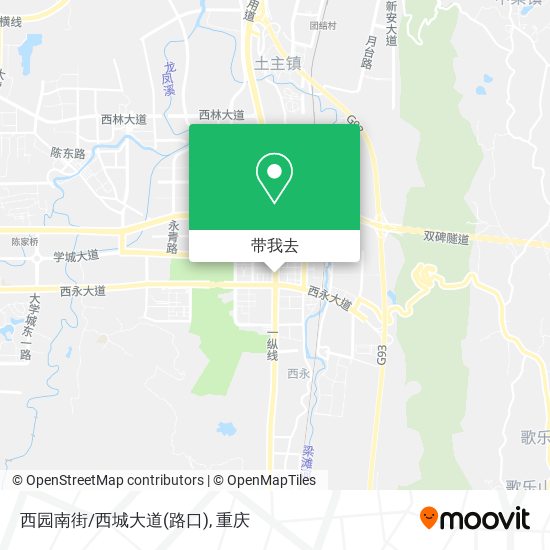 西园南街/西城大道(路口)地图