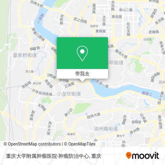 重庆大学附属肿瘤医院-肿瘤防治中心地图