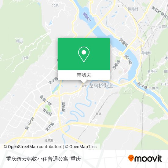 重庆缙云蚂蚁小住普通公寓地图