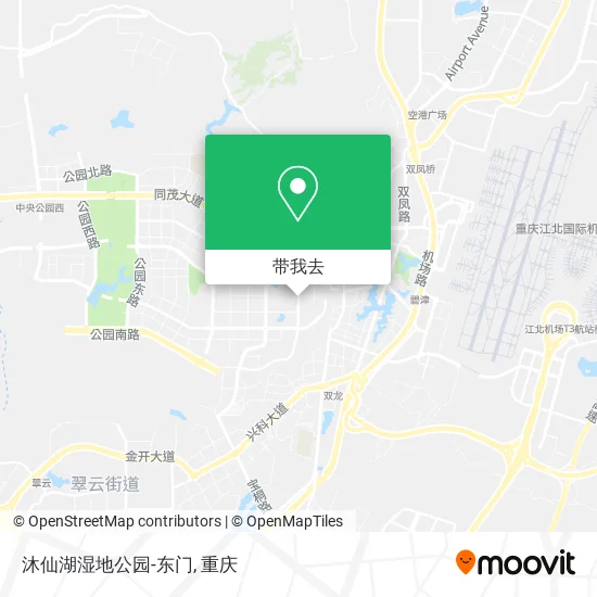 沐仙湖湿地公园-东门地图