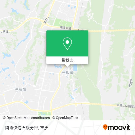 圆通快递石板分部地图