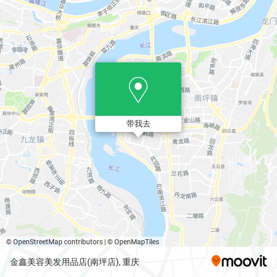 金鑫美容美发用品店(南坪店)地图