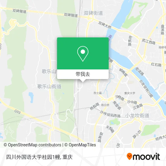 四川外国语大学桂园1幢地图