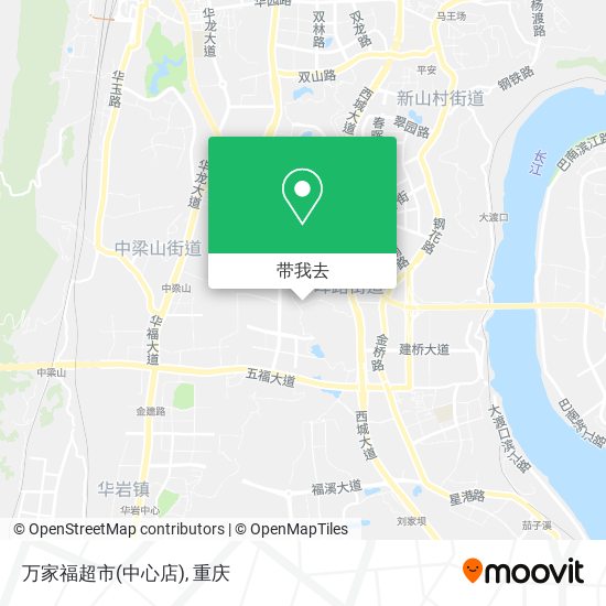 万家福超市(中心店)地图