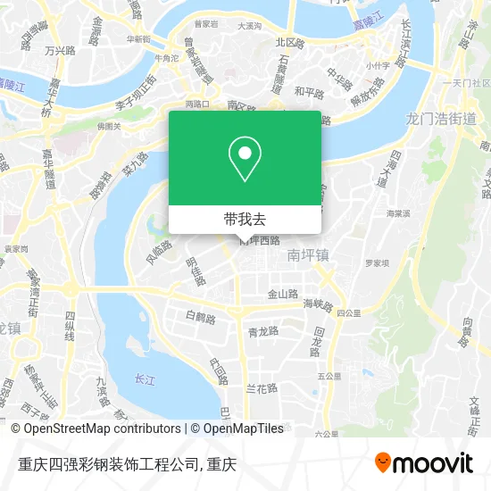 重庆四强彩钢装饰工程公司地图