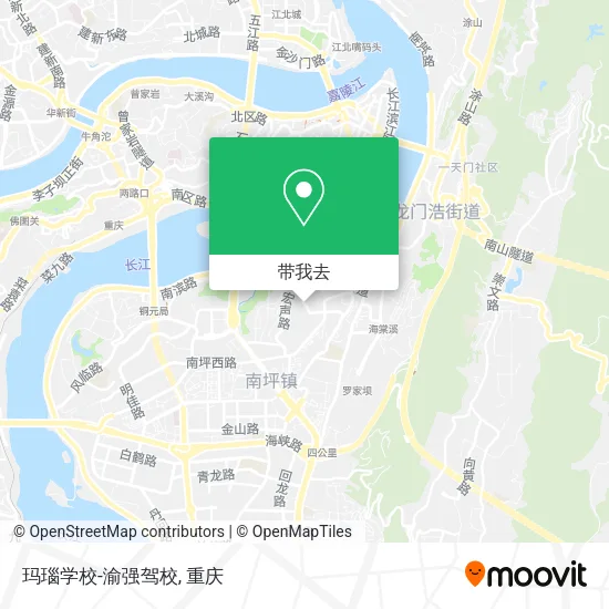 玛瑙学校-渝强驾校地图