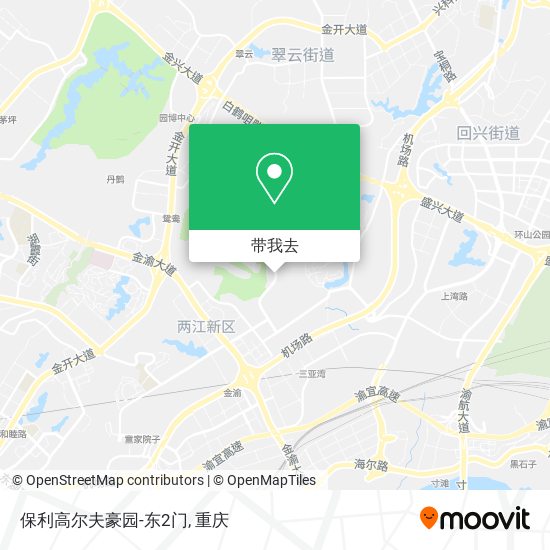 保利高尔夫豪园-东2门地图