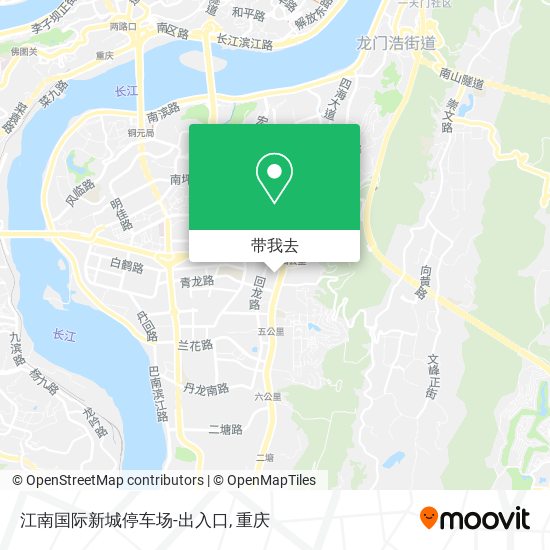 江南国际新城停车场-出入口地图