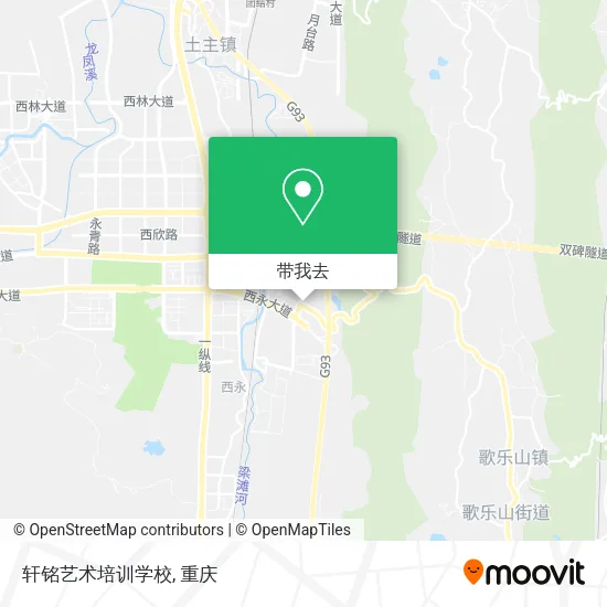 轩铭艺术培训学校地图