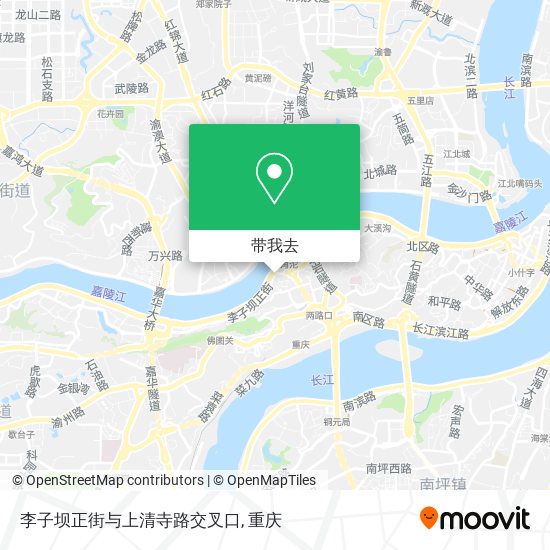 李子坝正街与上清寺路交叉口地图