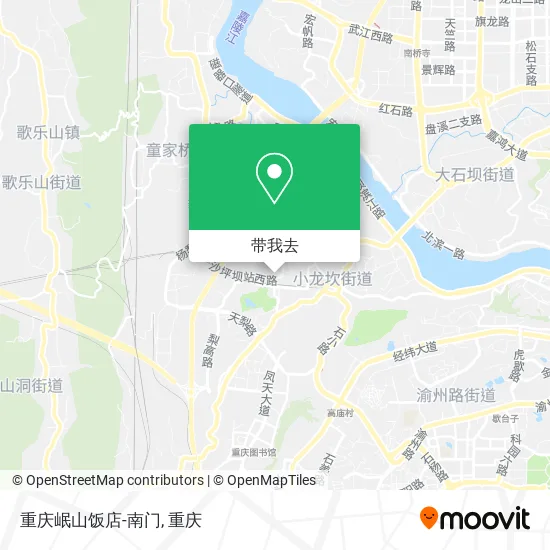 重庆岷山饭店-南门地图