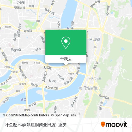 叶鱼魔术界(洪崖洞商业街店)地图