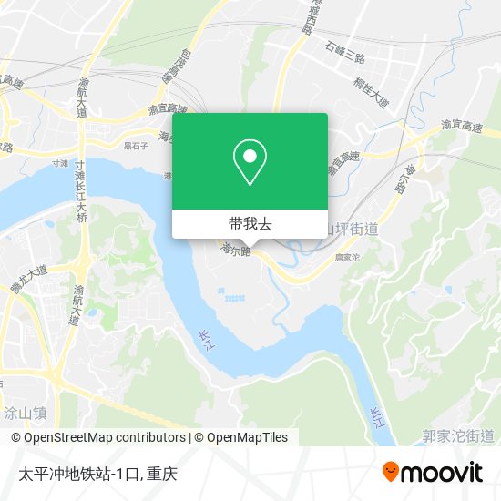 太平冲地铁站-1口地图